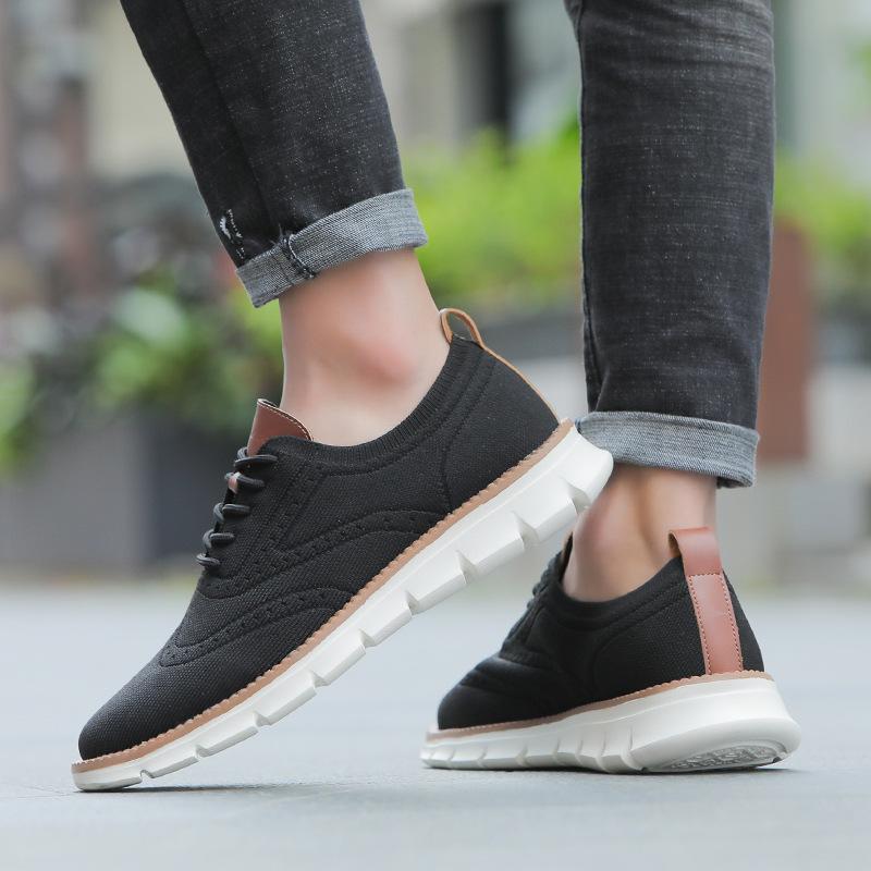 Zapatillas Oxford Ortopédicas Transpirables para Pie Ancho