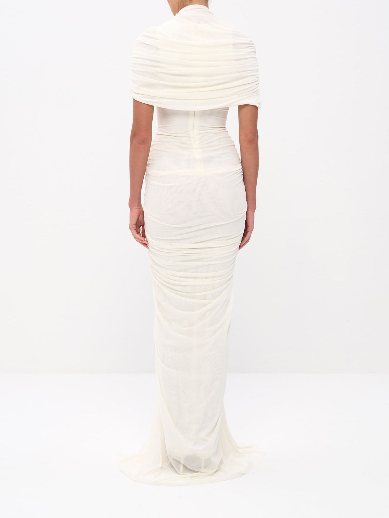 Twisted Ruched Formal Wedding Guest Maxi Dress