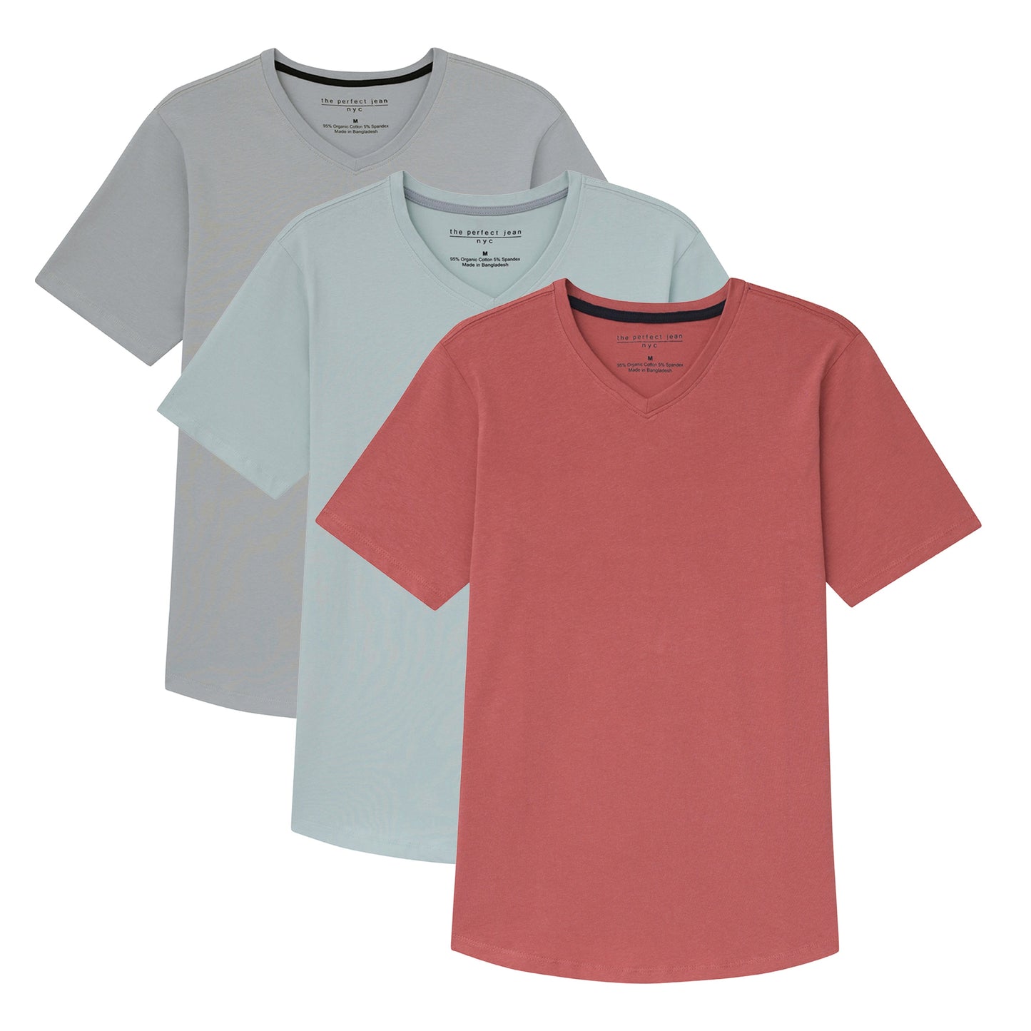Organic Slim Fit V-Neck 3 Pack