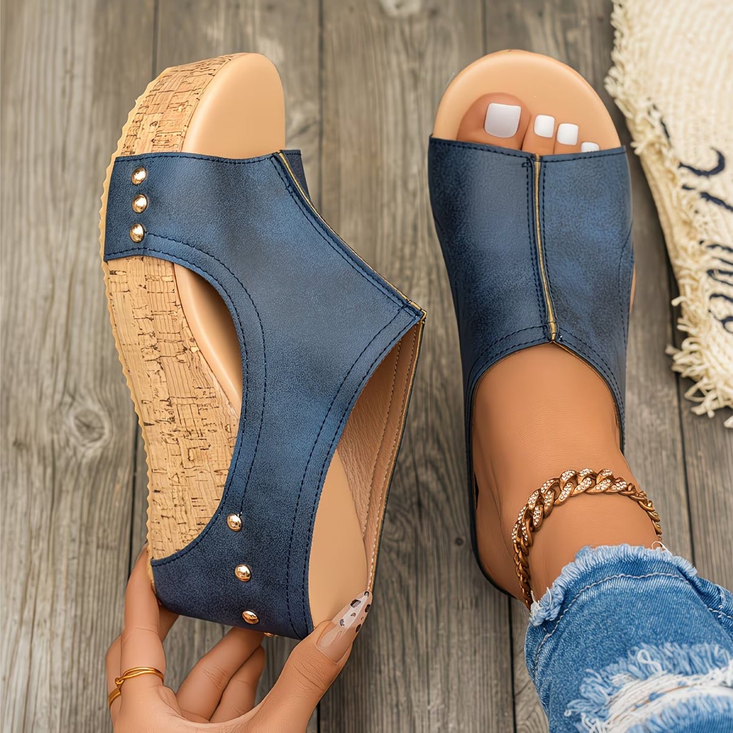 Sandalias de cuero Caroline