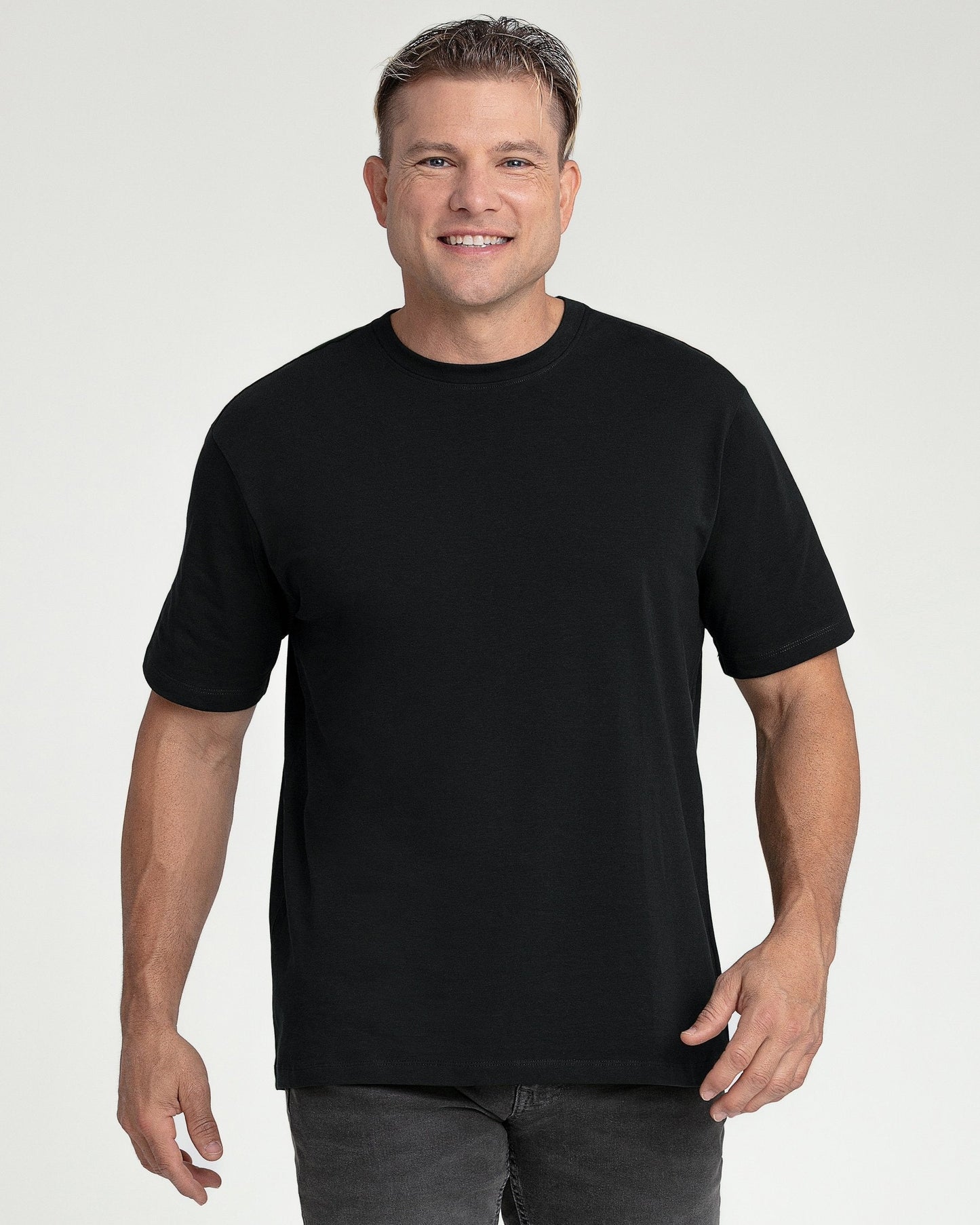 Organic Athletic Fit Crew Neck T-Shirt 3 Pack / Neutrals