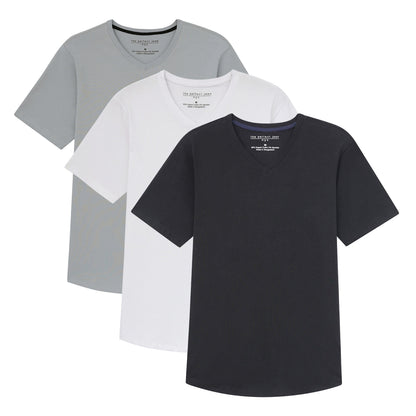 Organic Slim Fit V-Neck 3 Pack