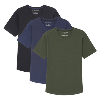 Organic Slim Fit V-Neck 3 Pack