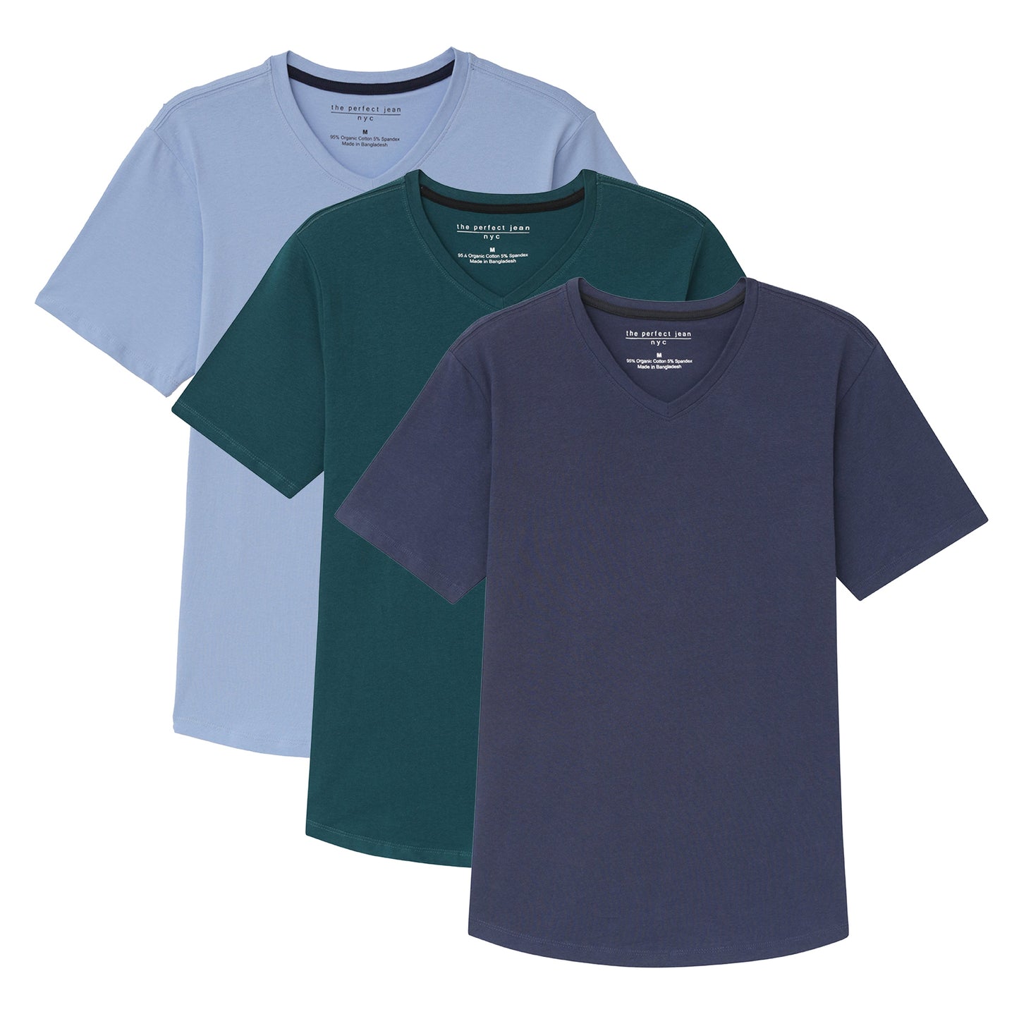 Organic Slim Fit V-Neck 3 Pack
