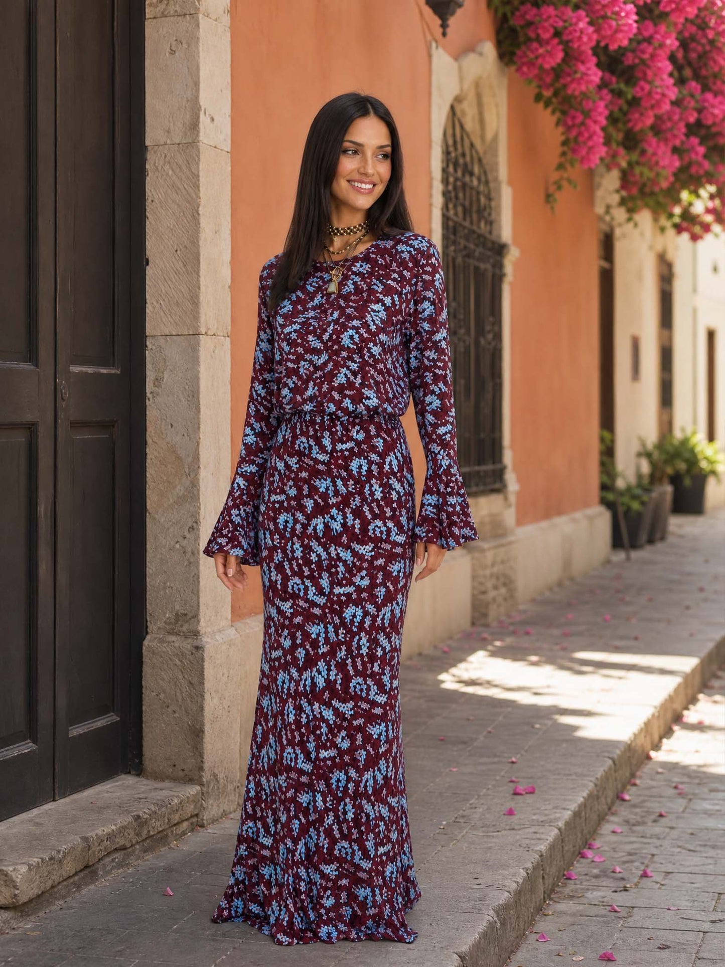 Floral Print Two-Piece Set