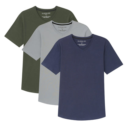 Organic Slim Fit V-Neck 3 Pack