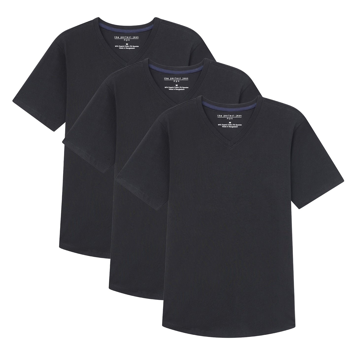 Organic Slim Fit V-Neck 3 Pack