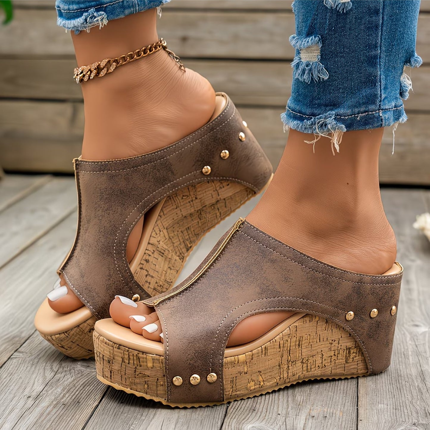 Sandalias de cuero Caroline