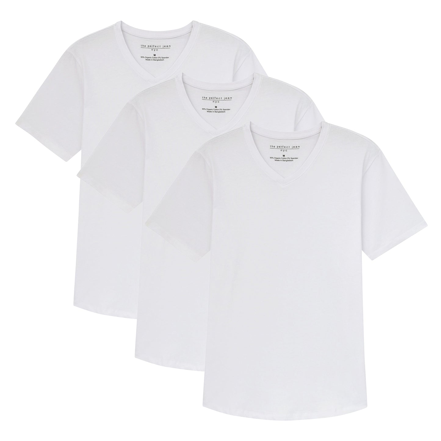 Organic Slim Fit V-Neck 3 Pack