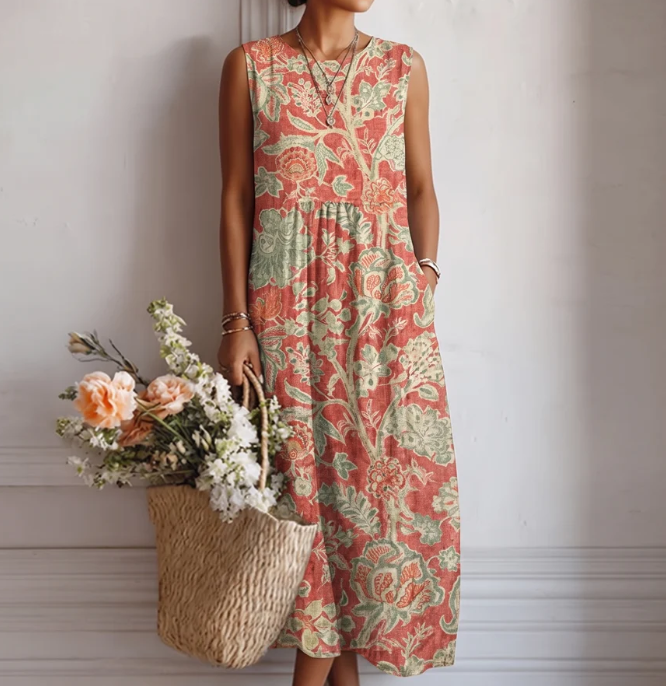 Vestido midi Total Beach