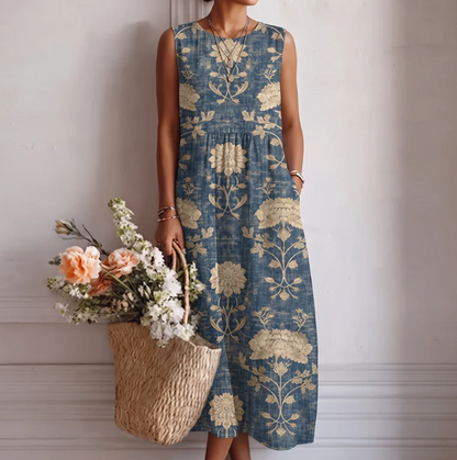 Vestido midi Blue Sea