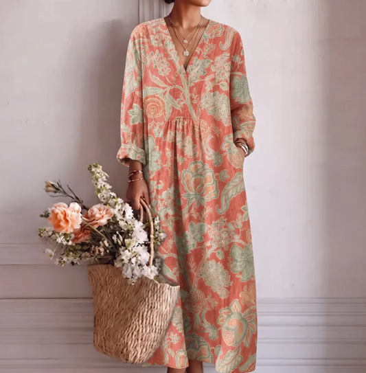 Vestido midi floral