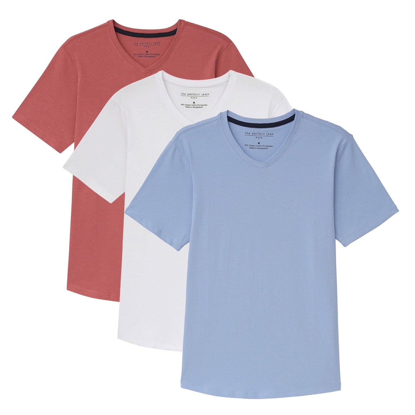 Organic Slim Fit V-Neck 3 Pack