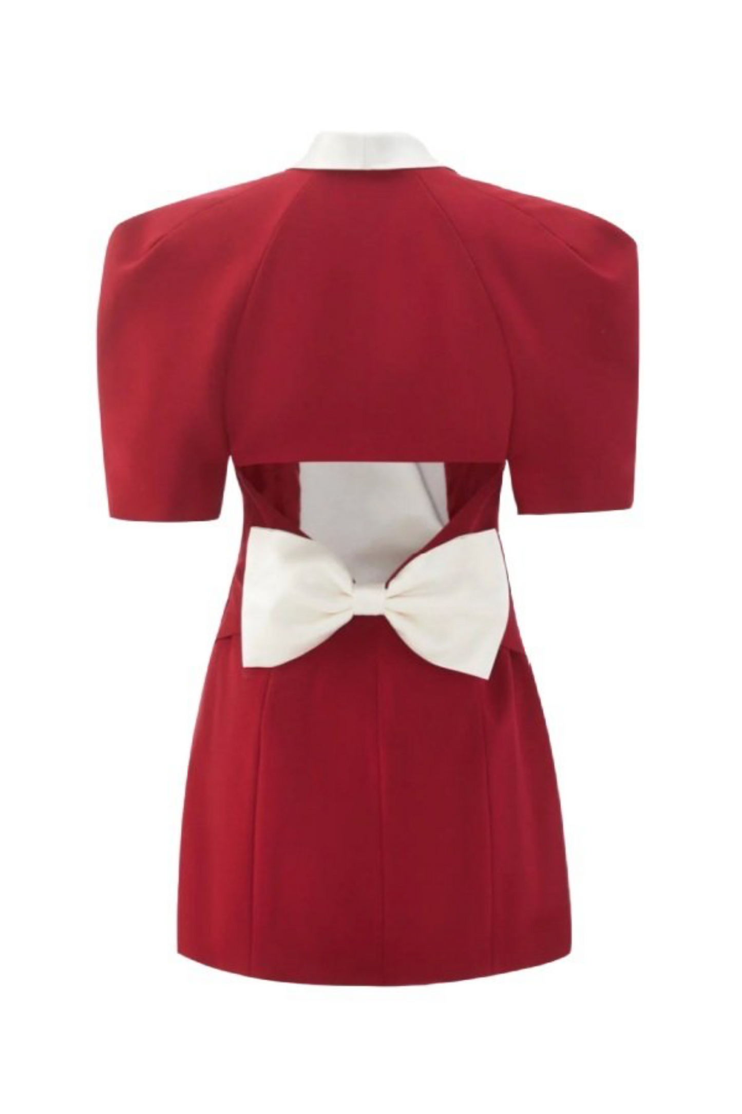Cuello en V Mini Vestido