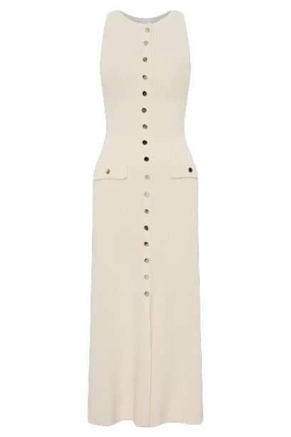 Claire Knit Sleeveless Maxi Vestido