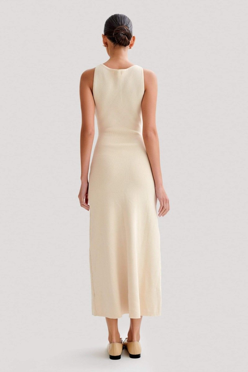 Claire Knit Sleeveless Maxi Vestido