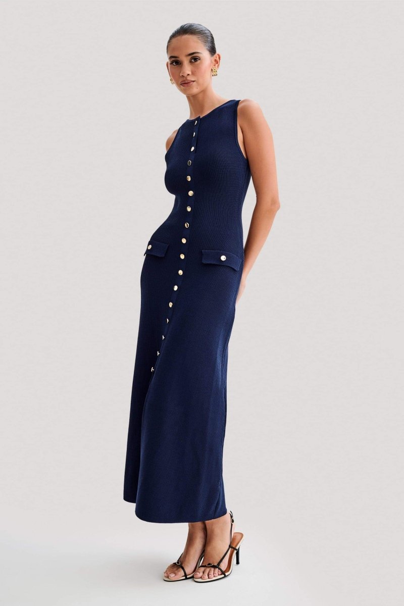Claire Knit Sleeveless Maxi Vestido