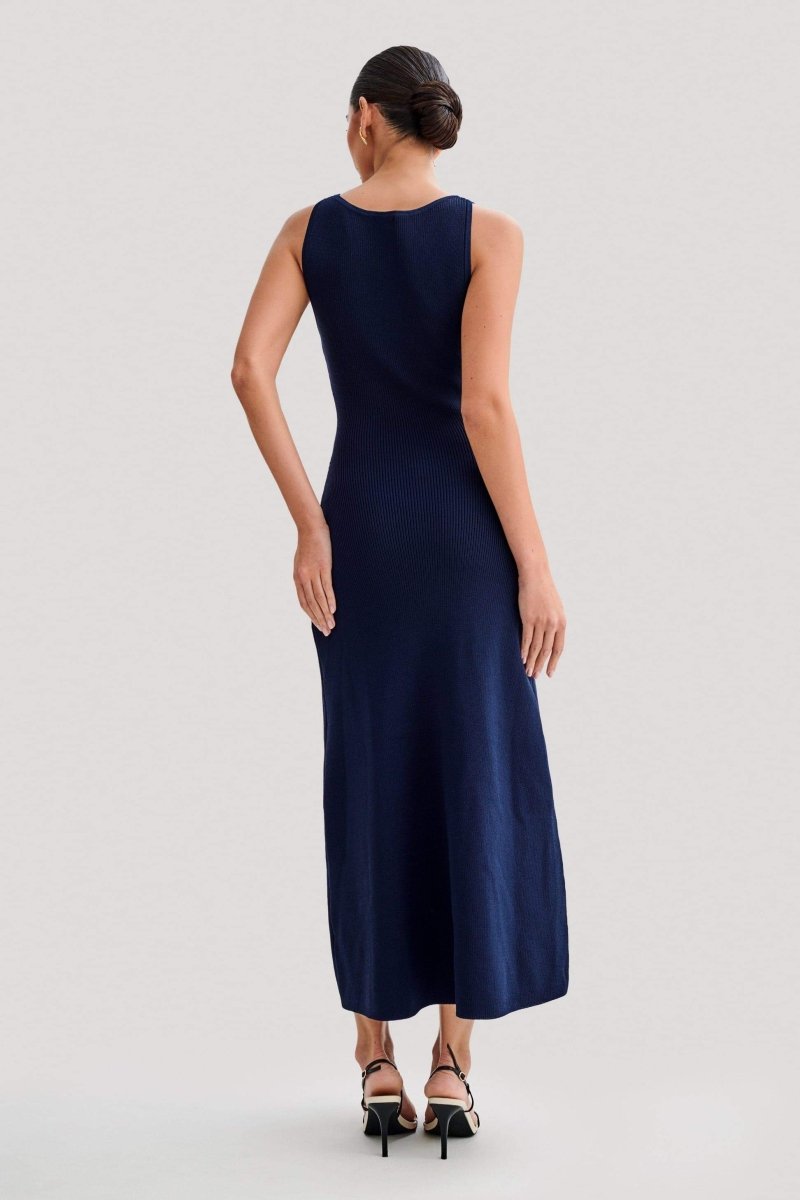 Claire Knit Sleeveless Maxi Vestido