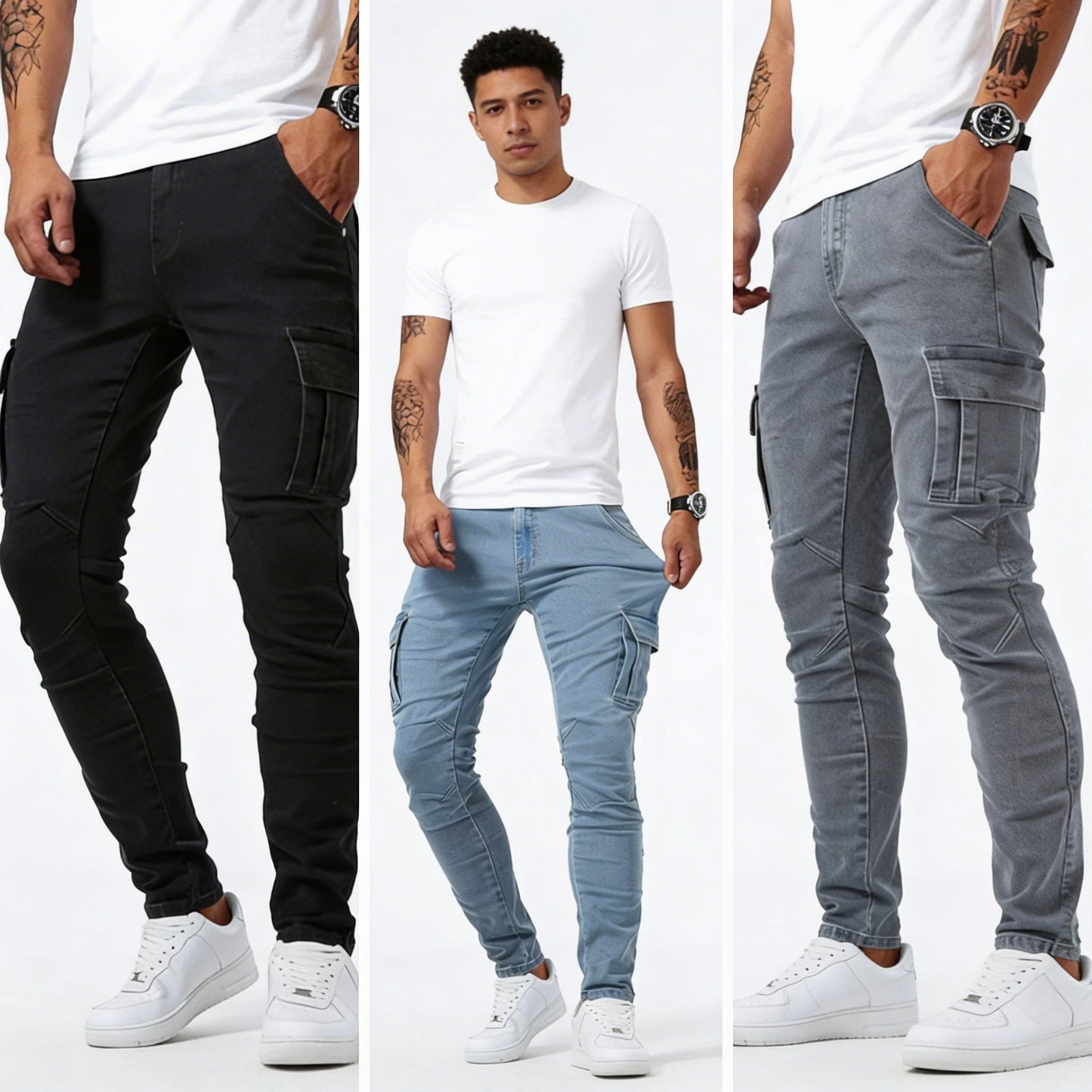 Cargo Denim Jeans