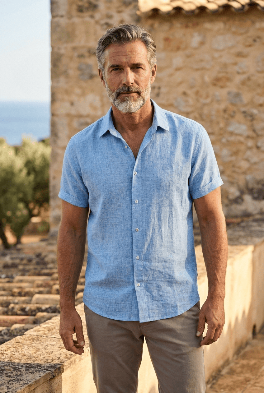 Linen Camisa