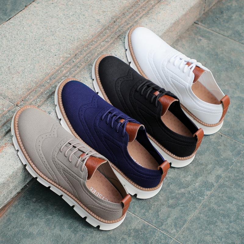 Zapatillas Oxford Ortopédicas Transpirables para Pie Ancho