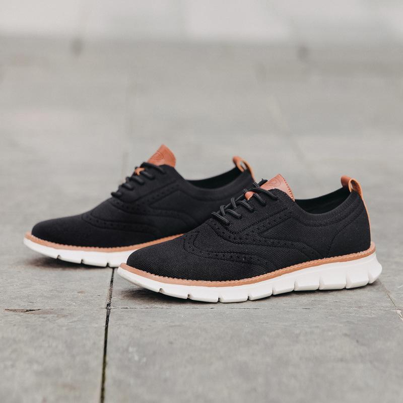 Zapatillas Oxford Ortopédicas Transpirables para Pie Ancho