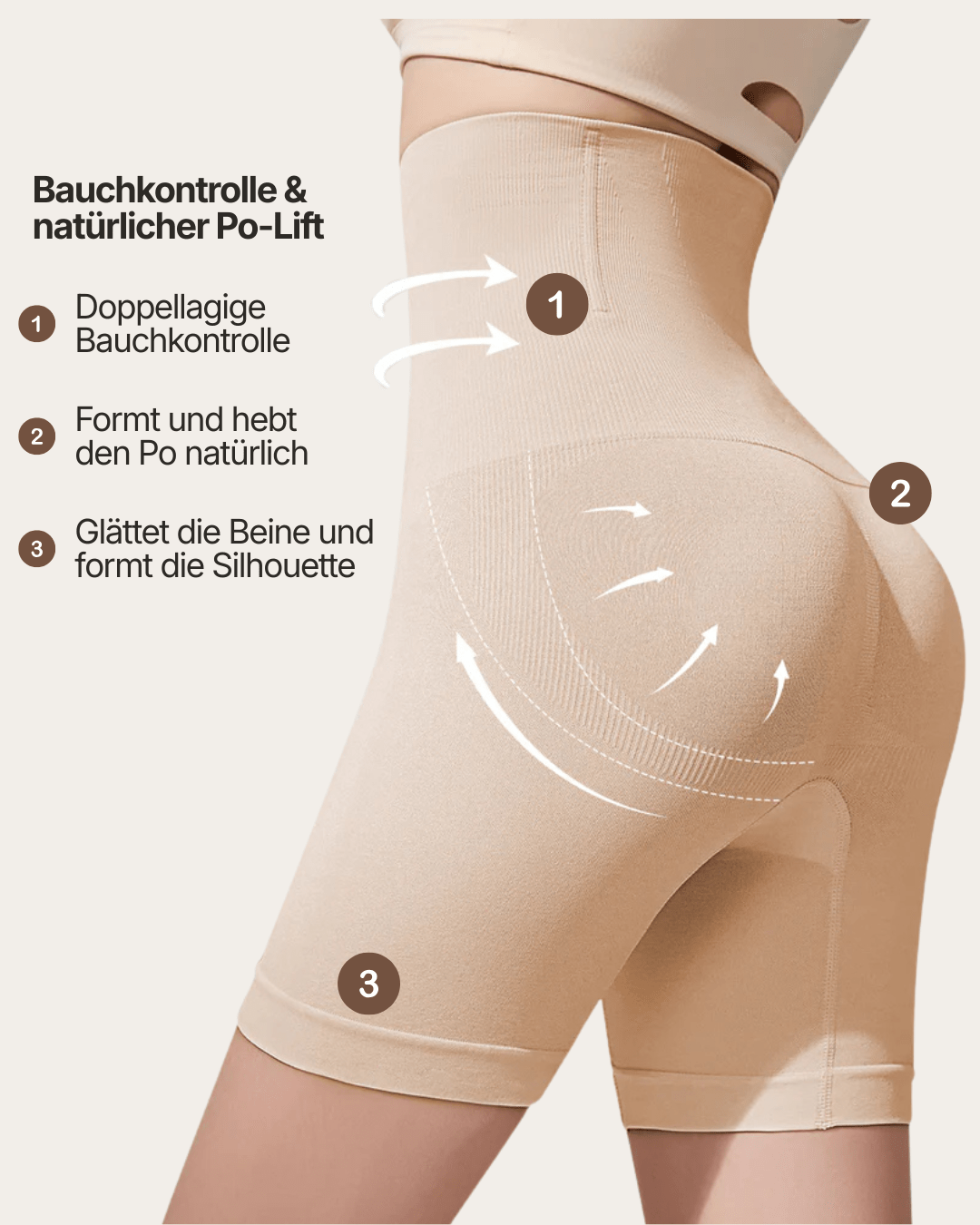 Pantalones cortos moldeadores para el abdomen